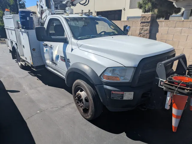 Bucket truck we tested